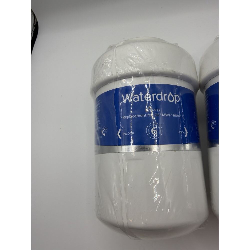 GE MWF Water Filter Replacement 2 pack Waterdrop WD-F13 Refrigerator - Picture 3 of 5